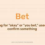 bet meaning on snapchat